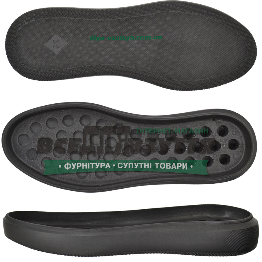 2005 PU  р.36-41  цв. Черный / Подошва женская