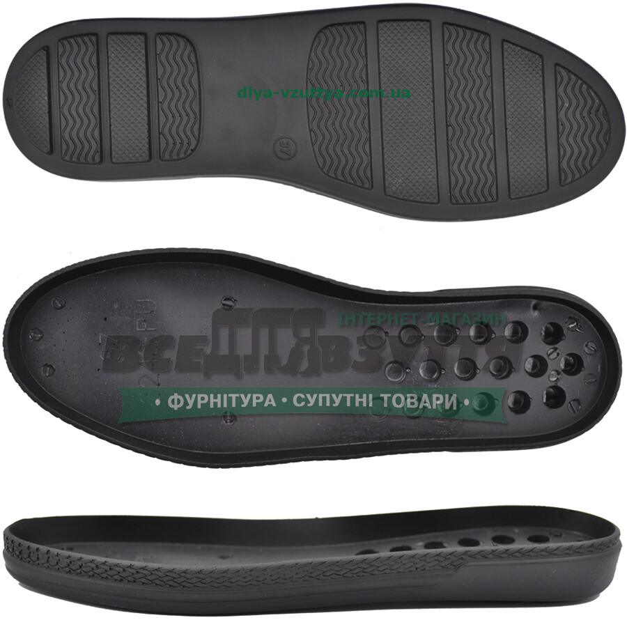 3243 PU р.36-41 Черн. Підошва жіноча