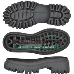 3333 PU  р. 36-41  кіл-р. ЧЕРНИЙ  / Підошва жіноча