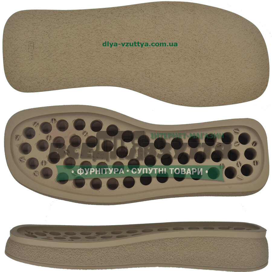 3375 PU р. 36-40  цв. Бежевый  Подошва женская