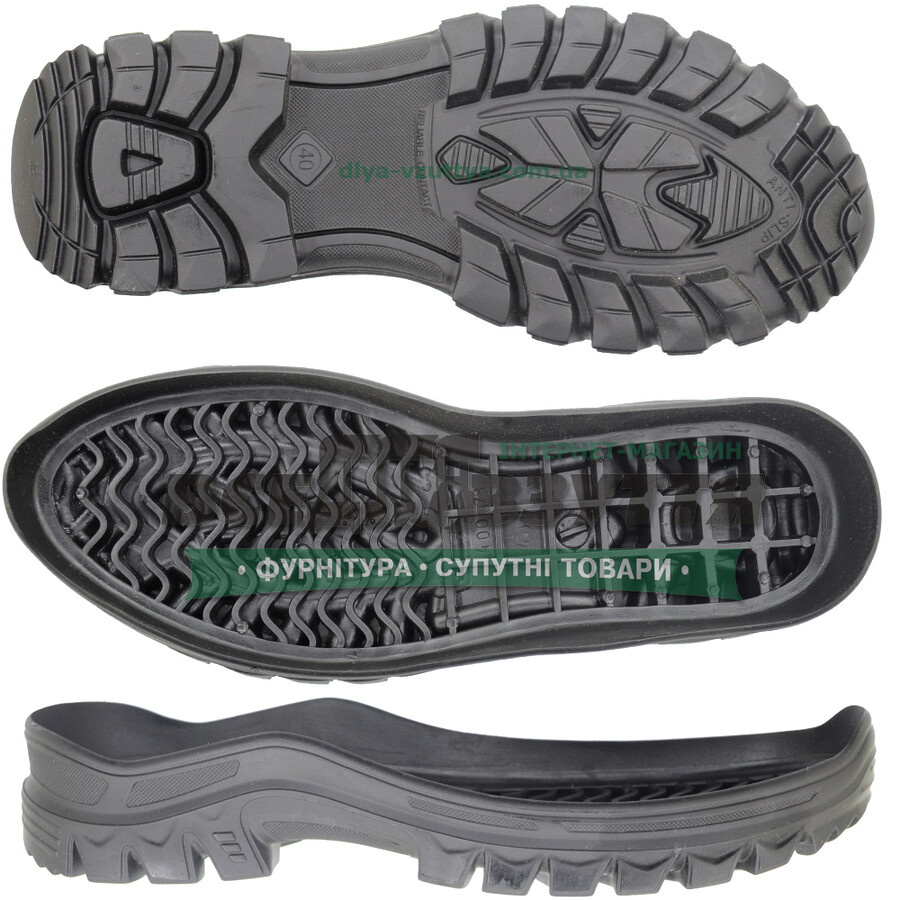 40078 TR р. 40-45  цв. Черный Подошва мужская