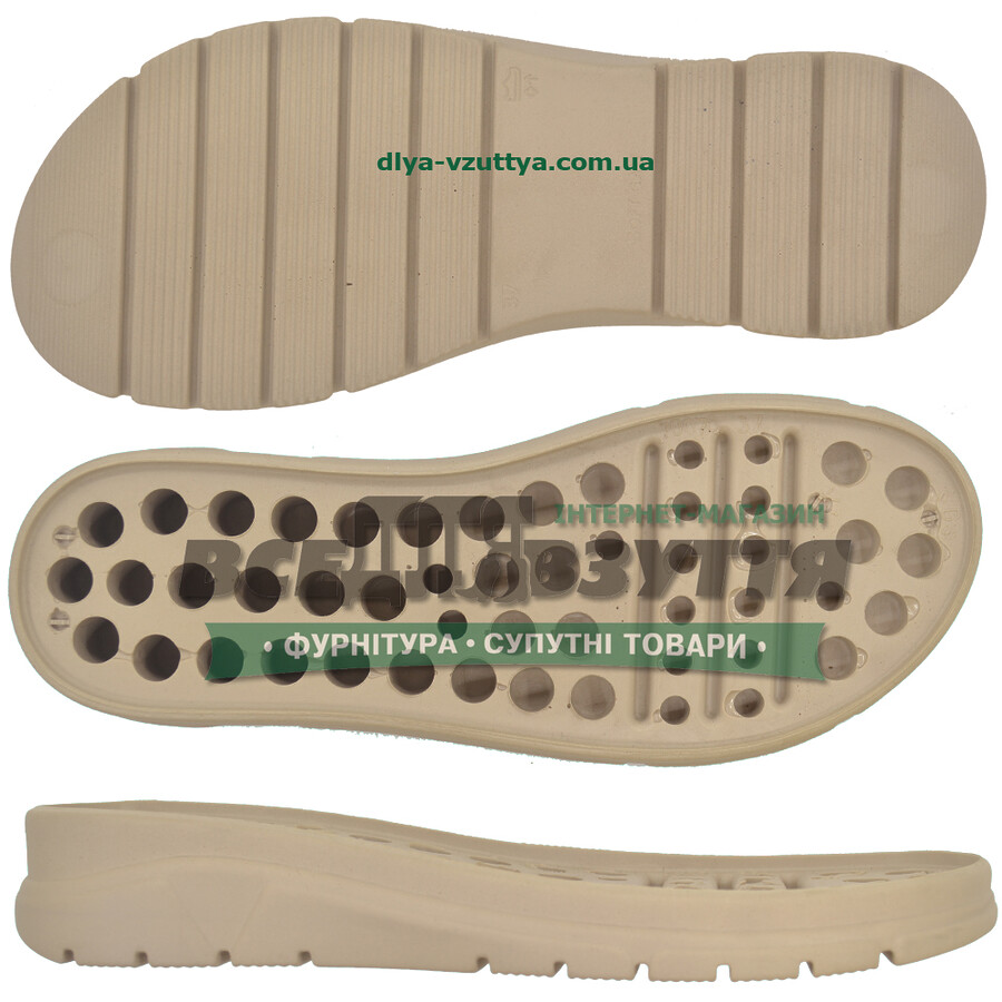 70076 PU р. 36-42  кіл-р. Бежевий  Підошва жіноча