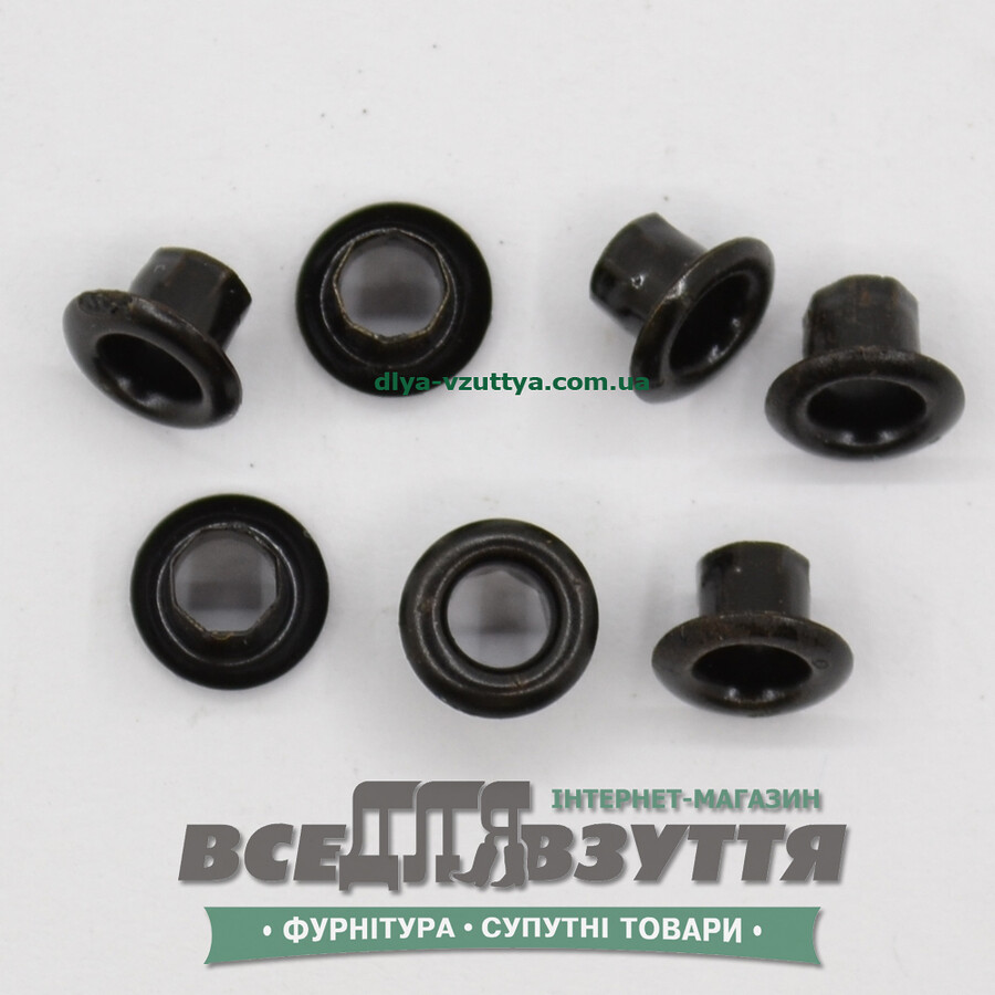 Блочка під шнурок Ø 4,5 мм (3503) кіл-р. Чорний