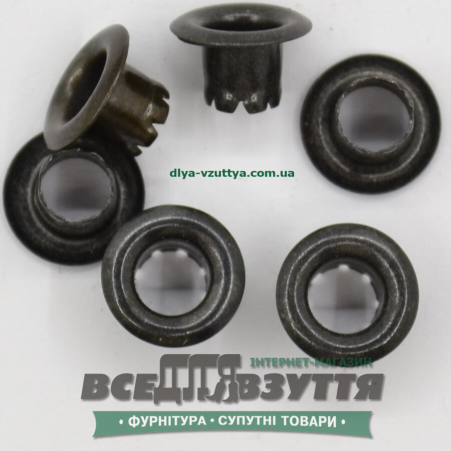 Блочка під шнурок Ø 5,2 мм (3505) кіл-р. Чорний