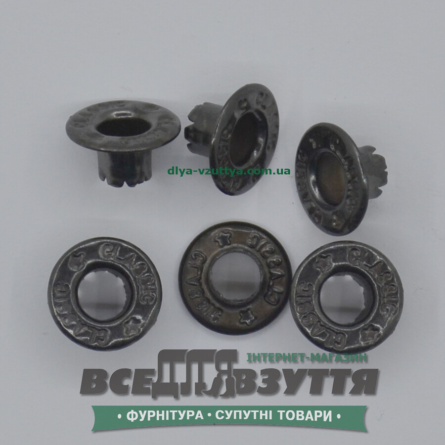 Блочка під шнурок Ø 5 мм (3509) кіл-р. Чорний