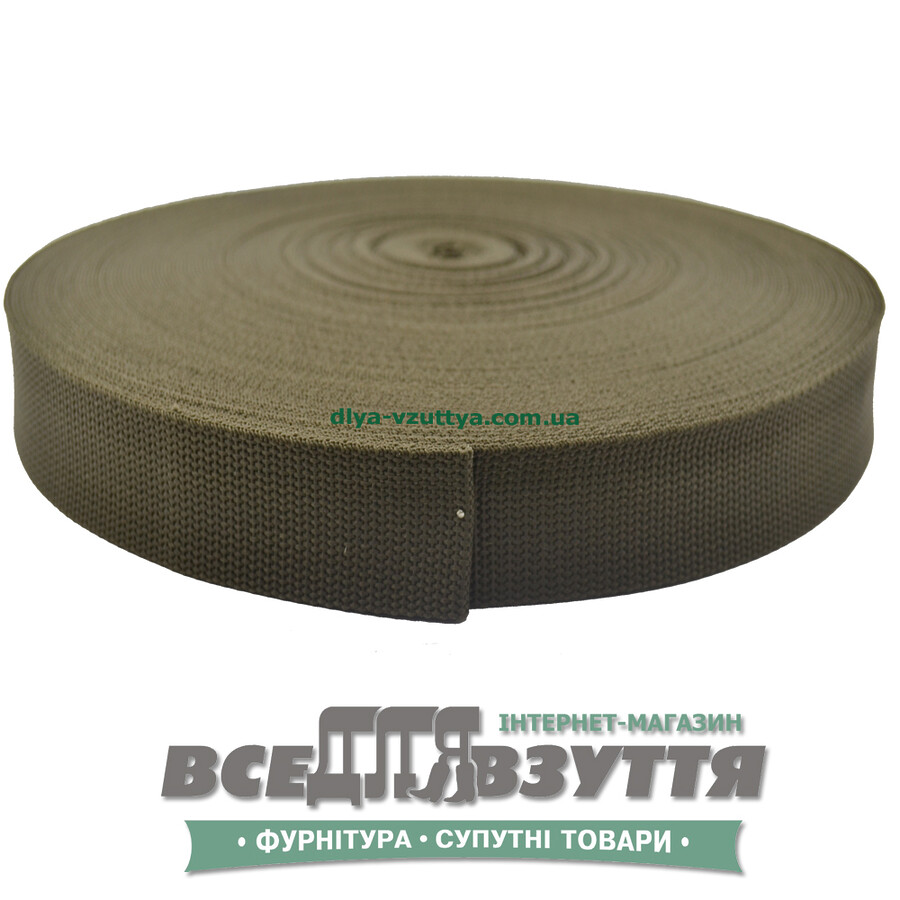 Лента ременная 40мм цв. Хаки