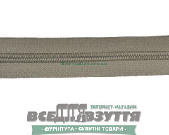 Молния №7 (метражная) св. серая