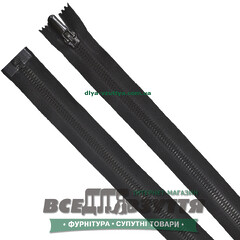 Молния тракторная разъемная 1 замок Л7В (65см) цв. Черный