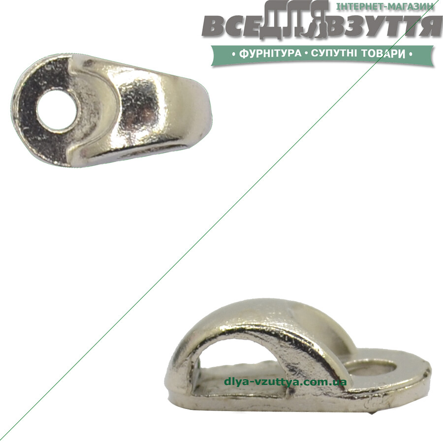 Петля под шнурок А-609 цв. Хром