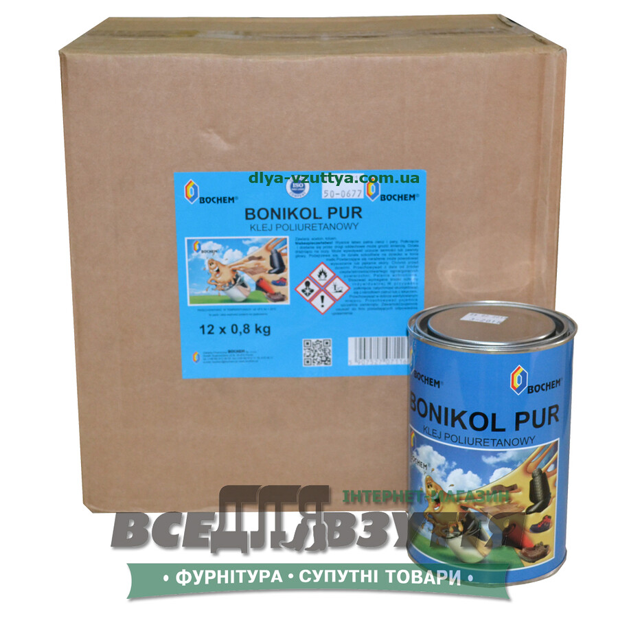 Клей BOCHEM BONIKOL PUR десмокілл (0.8кг) 12банок