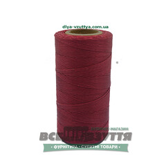 Шнур вощеный плоский 1.0мм 200м цв. Красный