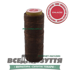 Шнур вощеный плоский 0,8 мм (150D)S020  цв. Коричневый