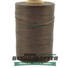 Шнур вощеный плоский 1.0мм 500м цв.Коричневый