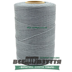 Шнур вощеный плоский 1.0мм 500м цв.Серый