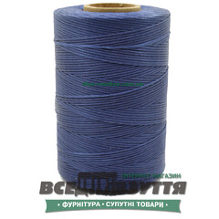 Шнур вощеный плоский 1.0мм 500м цв.Синий