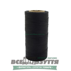 Шнур вощеный плоский 1.0мм 200м цв. Черный