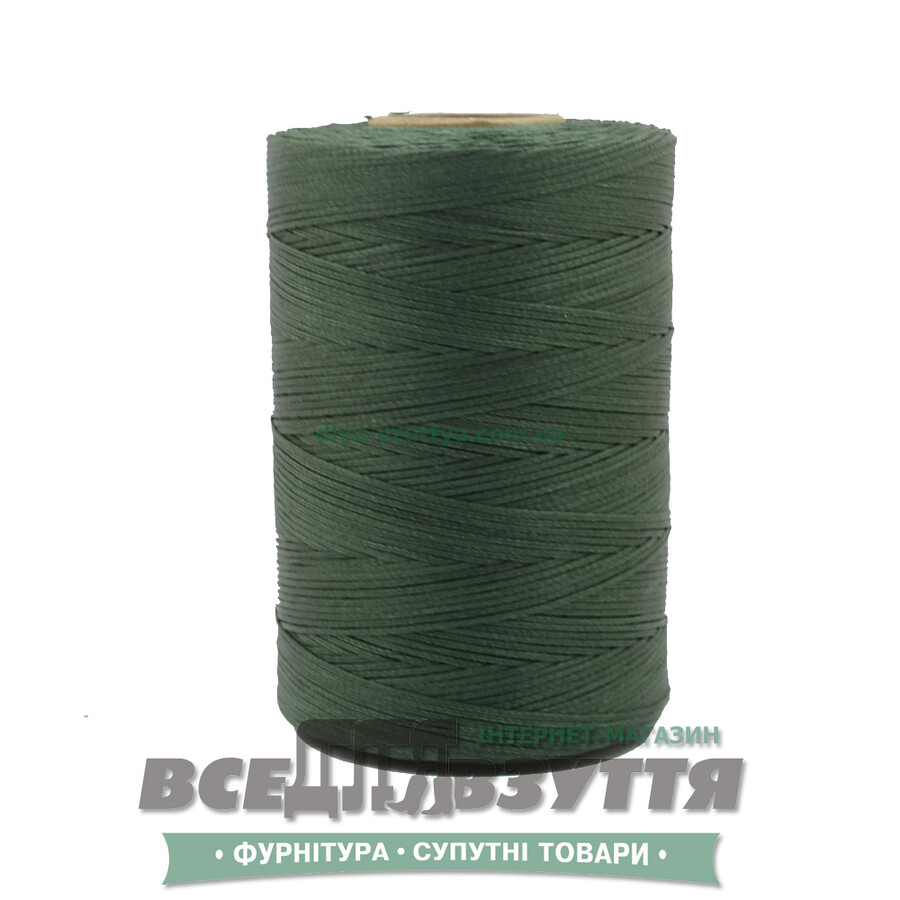 Шнур вощений плоский 1.0мм 500м кіл-р. Зелений