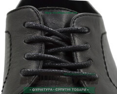 Шнурок вощеный круглый 1.2.8 (100см) черный