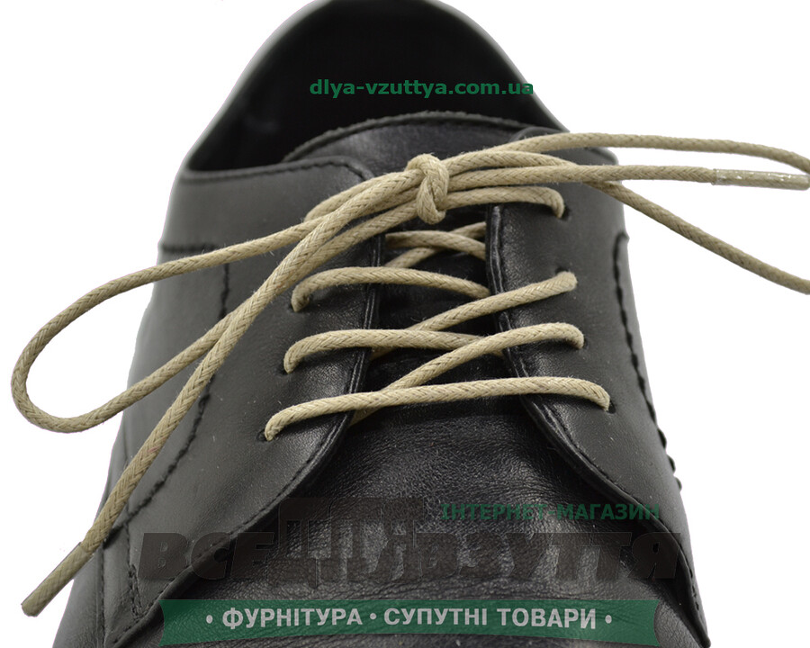 Шнурок вощеный круглый 1.2.0 (90см) бежевый