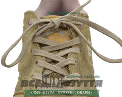 Шнурок вощеный плоский 2х5 (90см) бежевый