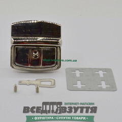 Замок на барсектку арт.4540 42мм цв. Хром